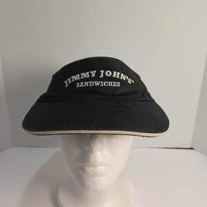 Jimmy John's Visor Sandwich Shop‎ Employee Uniform Hat Black Adjustable